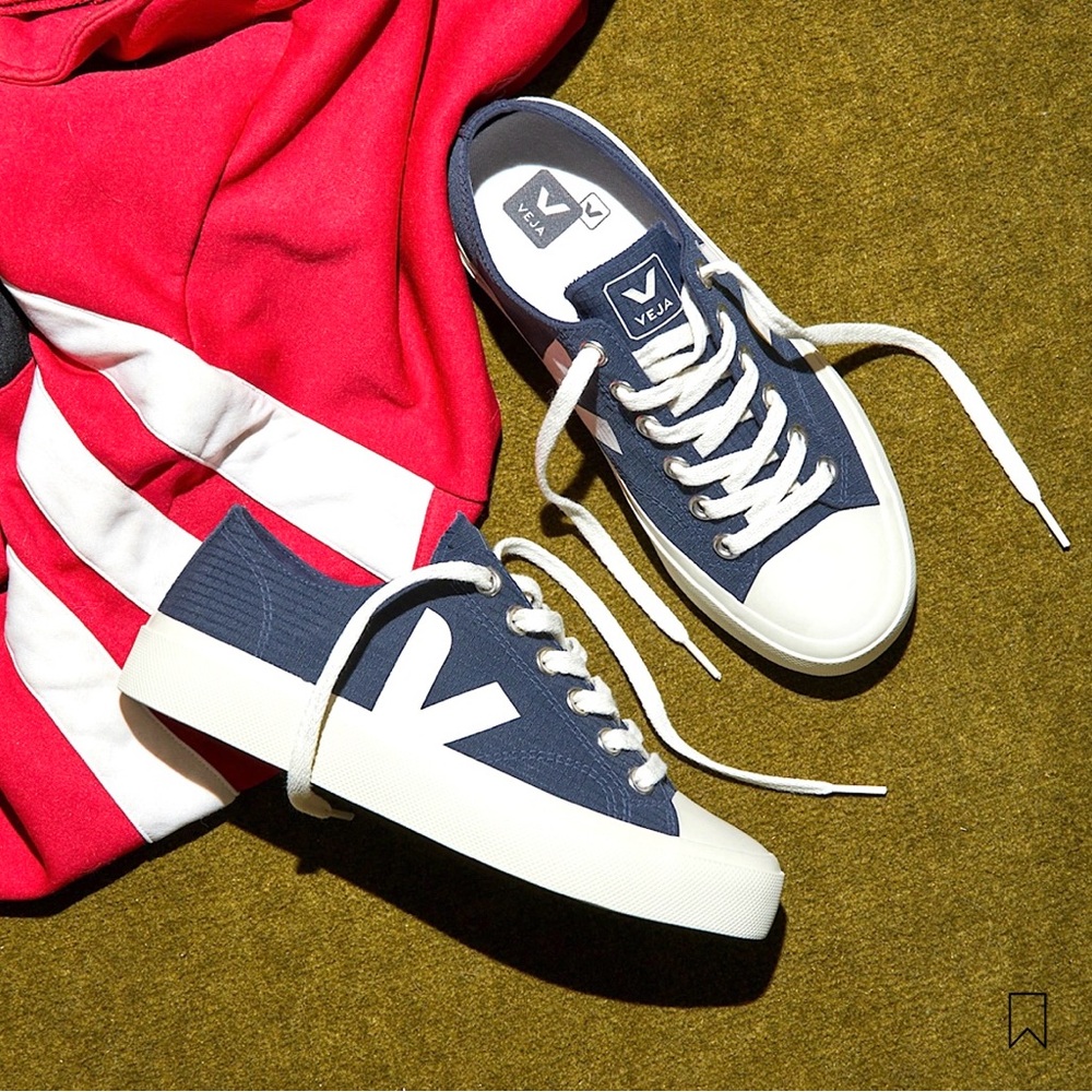 VEJA Navy Blue Ripstop Sneakers